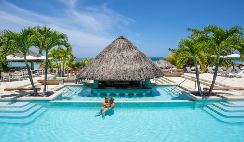 Couples Swept Away-Swim-up Bar